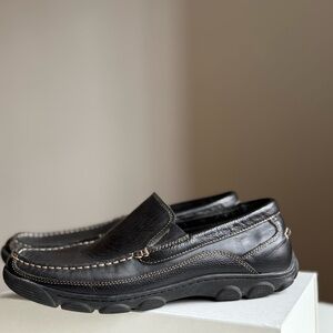 Men's Black Leather Loafers G.H Bass & Co Size 11